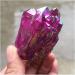 Rose red electroplated Crystal Gemstone Cluster Flower Reiki Crystal Stone for Home deocr - Buy Online on GoSupps.com