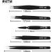 HengTianMei Precision Tweezers Set Anti-static ESD Tweezers Kit  Equipped with carving knife  metal crowbar and storage bag (12 PCS) - Buy Online on GoSupps.com