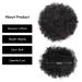 Kinky Curly Afro Puff Drawstring Ponytail for Black Women - 6 Inch (Pack of 1) 1B - Buy Online on GoSupps.com
