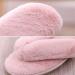 Pink Fluffy Slippers Women Fur Slides Winter Flip Flops Warm Comfortable Fluffy Furry Slippers Lady House Soft Shoes Flat Shoes for Indoor Outdoor Flat Sandals Ladies (A 24.5CM) (B 25CM) - Buy Online on GoSupps.com