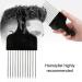 Durable Metal Afro Hair Comb - Stainless Steel Curly Hair Tool for Natural Styles & Beards - Buy Online on GoSupps.com