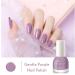 TBeautfave Purple Nail Polish Quick Dry Peel Off Nail Varnish Pastel Violet Long Lasting Nail Polish Water Based Natural Nail Polish for DIY Nail Art No Need Cure J49 - Buy Online on GoSupps.com