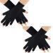 2 Pairs Anti UV Fingerless Gloves for Women Gel Nails Manicures Black Hand Protection Gel Manicures Nails Gloves UV Shield Glove for Nail Design from UV Light Lamp Manicure Dryer One Size Black