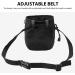 Sleeekee 1-Piece Black Climbing Gear with Metal Buckle | Adjustable Chalk Bag & Multifunctional Powder Bag for Fitness & Gymnastics | International Shipping - Buy Online on GoSupps.com
