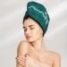 Hair Towel Wrap - Quick Drying Hair Turban with Button | Eco-Friendly ECG Wave Design - Buy Online on GoSupps.com