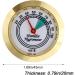 Cigar Hygrometer Mini Round Metal Hygrometer Cigar Tobacco Humidity Gauge Applicable Cigar Humidor Case Accessory - Buy Online on GoSupps.com