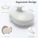 FREATECCH CHRECK Massage Brush - Wet & Dry Shampoo Hair Brush for Peeling Head Massage Silicone Ridge Care Stimulates Hair Growth Dandruff-Free Classic White - Buy Online on GoSupps.com