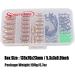 Sougayilang Fishing Sinkers Set - Brass Sinker Weights, Jig Hooks, Swivel Ring Connector in Plastic Box for Freshwater and Saltwater Bass Fishing - Buy Online on GoSupps.com