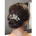 Blue Crystal Bride Wedding Hair Comb - Pearl Rhinestone Bridal Hair Piece for Women and Girls - Buy Online on GoSupps.com
