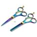 Hair Cutting Scissors Kits 6 Stainless Steel Hairdressing Shears Set Thinning Texturizing Scissors Professional Barber Salon Use or Home