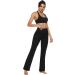 AFITNE Women's High Waist Bootcut Yoga Pants with Pockets - Tummy Control, 4 Way Stretch, Size 3XL, Black - Buy Online on GoSupps.com