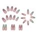 Press on Nails for Women Colorful Press on False Nails | Portable Supplies Cute False Nails for Holiday Dates Family Gatherings