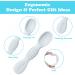 Vicloon Baby Fork and Spoon Set - 3Pcs Silicone Weaning Spoon Kit for Self Feeding, Easy Grip Toddler Cutlery in Grey/Orange/Pink - Buy Online on GoSupps.com