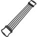 Adjustable chest expander 5 removable breast expander resistance band muscle pull exercise breast expander fitness used for family gym shoulder and arm training (black)