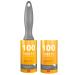 DINIAL Lint Roller Remover 100 Spiral Sticky Sheets with Extra 100 Sheets Refill (200 SHEETS IN TOTAL) For Removes Pet Fur Dust Dirt from Clothes Furniture Carpet Cars Floor & Dog Cat Hair.