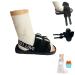 Medical open-toe plaster shoe Adjustable Walking Boots Recovery Cast Shoe Covers suitable for left and right feet(L) Large