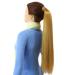 Hair2Heart Ponytail Extensions - Braid Straight 60cm | Light Blonde Natural-Ash & Honey Blonde | 100g Quality Hair Extensions - Buy Online on GoSupps.com