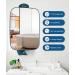 TOUCHBeauty 3X Shower Mirror with Razor Holder - 360 Degree Swivel, Larger Size 11, Blue Men's Bathroom Accessories - Buy Online on GoSupps.com