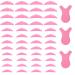 Lusofie 48 Pieces Lash Lift Pads Silicone Lash Lift Shields (S M L) Reusable Lash Lift Rods with 3 Pieces Lash Lift Comb for Eyelashes Makeup Beauty Tool