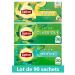 Lipton Pack Th Vert classique Origine Asie Th vert menthe Th vert citron Infusion Froid ou Chaud Ingr dients d'Origine 100% Naturelle 90 sachets