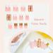 MISUD Long Square Press on Nails - Glossy 3D Gold French Tip Acrylic - 24 pcs Stick on False Nails with Rhinestones & Design for Stunning Manicure - Buy Online on GoSupps.com