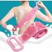 Silicone Bath Body Brush Set - Exfoliating Back Scrubber & Body Cleansing Brush - 2 Pack - Buy Online on GoSupps.com