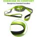 Gradient Fitness 12 Loop Stretching Strap 8ft with Neoprene Handles - Physical Therapy & Yoga Equipment for Leg Stretching - Green/Gray - Buy Online on GoSupps.com