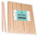 JoyJour Wooden Wax Sticks - Eyebrow, Lip, Nose Small Waxing Applicator Sticks for Hair Removal and Smooth Skin, Round and Slanted (Pack of 100)