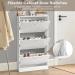Stackable 3 Flip Drawers Shoe Cabinet Freestanding Shoe Rack Shoe Storage Cupboard Organizer Shoe Organizer White Shoe (Color : Black) - Buy Online on GoSupps.com