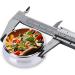 Large Pizza Print Mini Round Pill Box | 3 Compartment Portable Pill Organizer for Travel Home & Office - Buy Online on GoSupps.com