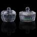 OLACD Fashion Cute Nail Art Crystal Dishes with Lids - Home Salon Glass Bowls Small and Colorful Set of 2 - Buy Online on GoSupps.com