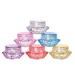 WOIWO 12 Pieces 5g g Diamond Face Cream Box Water Bottle Trial Sample Box Bottle Cosmetics Subpackage Box Bottle