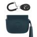 WALLFID Silicone Dog Treat Pouch Small Bag Auto Closure with Pet Training Clicker Walking Bag for Dog and Cat Pocket Size Easy to Clean Odorless Travel Walking Bag (Dark green)