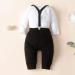 Haokaini Baby Boy 1st Birthday Bow Tie Romper Cake Smash Outfit Black 12-18M - Buy Online on GoSupps.com