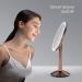 HIBELLA Lighted Makeup Mirror - 8 Round Magnifying Vanity Sensor Mirror with Travel Case - Natural Sunlight Simulation - Dimmable & Rechargeable - Buy Online on GoSupps.com