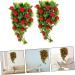 ABOOFAN 2pcs String Simulated Fruit Hanging Ornaments Garland Home Decor Hanging Teardrop Wreath Artificial Fruit Swag Artificial Hanging Fruit Simulation Fruit Fake Fruit Vine Rattan - Buy Online on GoSupps.com