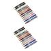 FOMIYES 24 Pcs Pearlescent Eyeshadow Pencil Waterproof Eyeliner Pencil for Waterline Useful Eye Shadow Pen 1 count (Pack of 1) Assorted Colorx2pcs