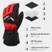 TRIWONDER Thermal Fleece Ski Gloves for Kids | Warm Black & Red Snowboard Gloves (L/XL 9-12 Years) - Best Winter Gear - Buy Online on GoSupps.com