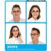 DOOViC Round Blue Light Blocking Reading Glasses for Men & Women +2.5 Strength - Lightweight Flexible Design - 4 Color Options - Buy Online on GoSupps.com