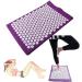 FLY Flu Acupress Tower Attachment Set | Neck & Back Massage Pillow - Stress Relief & Yoga Pad with Carrying Bag | Purple - Buy Online on GoSupps.com