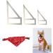 Piaolgyi Dog Bandana Sewing Template Set for Small/Medium/Large Dogs - DIY Craft Pattern for Dog Scarf - Reversible Design - Buy Online on GoSupps.com