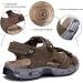 CAMEL CROWN Men's Leather Hiking Sandals - Summer Outdoor Water Beach Sports Sandals with Adjustable Straps (Coffee, Size 10) - Buy Online on GoSupps.com