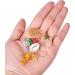 Jinlaili Dreadlocks Hair Rings Colorful 130 Pieces Hair Braid Rings Hair Cuffs Multi-Color Hair Pendants Aluminum Golden Hair Accessories Cute Hair Pendants Leaves Stars Snowflakes and Shell - Buy Online on GoSupps.com