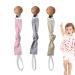 Huaxingda Pacifier Holder Clip Baby Teething Necklace | Baby Pacifier Straps One-piece Pacifier Clip Holder for Teething Ring Wooden Clips Design