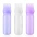 AIOUHMYM Hair Oil Applicator Bottle 3 Pcs Hair Dye Brush Bottle Root Comb Hair Dye Applicator Bottle Brush 120ML Applicator Bottle for Hair Root Comb Color Applicator Bottle with Graduated Scale
