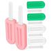 HAPINARY 6 Pcs Popsicle Silicone Chew Chewies Jaw Teeth Device Chewing Gum Invisible