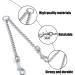 DWE Metal Double Dog Leash 2 Way No Tangle Coupler for Twin Large, Medium, Small Dogs | 4.0mm*70cm - Buy Online on GoSupps.com