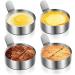 Zerodeko 6 Pcs Fried Egg Kitchen Tools Egg Ring Round Egg Omelette Cooking Mould Mold Model Stainless Steel - Buy Online on GoSupps.com