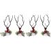 2 Pairs Christmas Hair Pins Reindeer Antlers Clips for Costume Party School Event - Buy Online on GoSupps.com