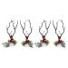 Hair Pins 2 Pairs Reindeer Hair Pins Fairy Style Hair Pins with Christmas Horns Decorative Hair Pins for Costume Parties School Events
